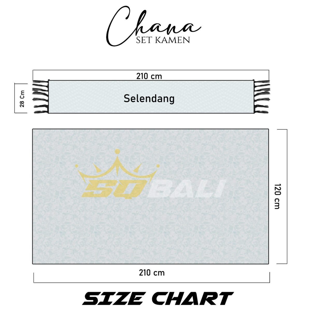Set Kamen Motif Chana Sutra Viscose Premium Semi ATBM By SQ Bali.
