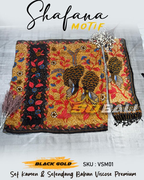 Set Kamen Bali viscose Premium ATBM motif Shafana VSM05
