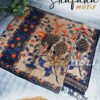 Set Kamen Bali & Selendang Sutra Viscose Premium ATBM motif Shafana Dongker