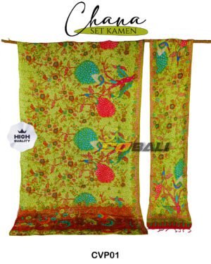 Set Kamen Motif Chana Sutra Viscose Premium Semi ATBM By SQ Bali.