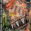 Set Kamen Selendang Sutra Viscose Premium ATBM motif SEKAR JAGAD BALI Black